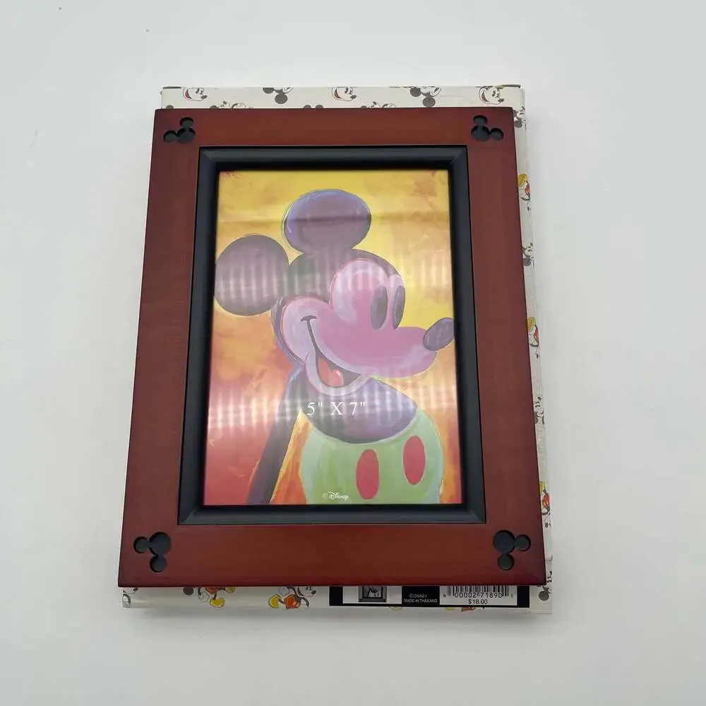 Disneyland Resort 5x7 Beveled‎ Walnut Mickey Mouse Ears Picture Frame